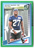 Woody Marks Donruss - Press Proofs Green 377 2025 Houston Texans