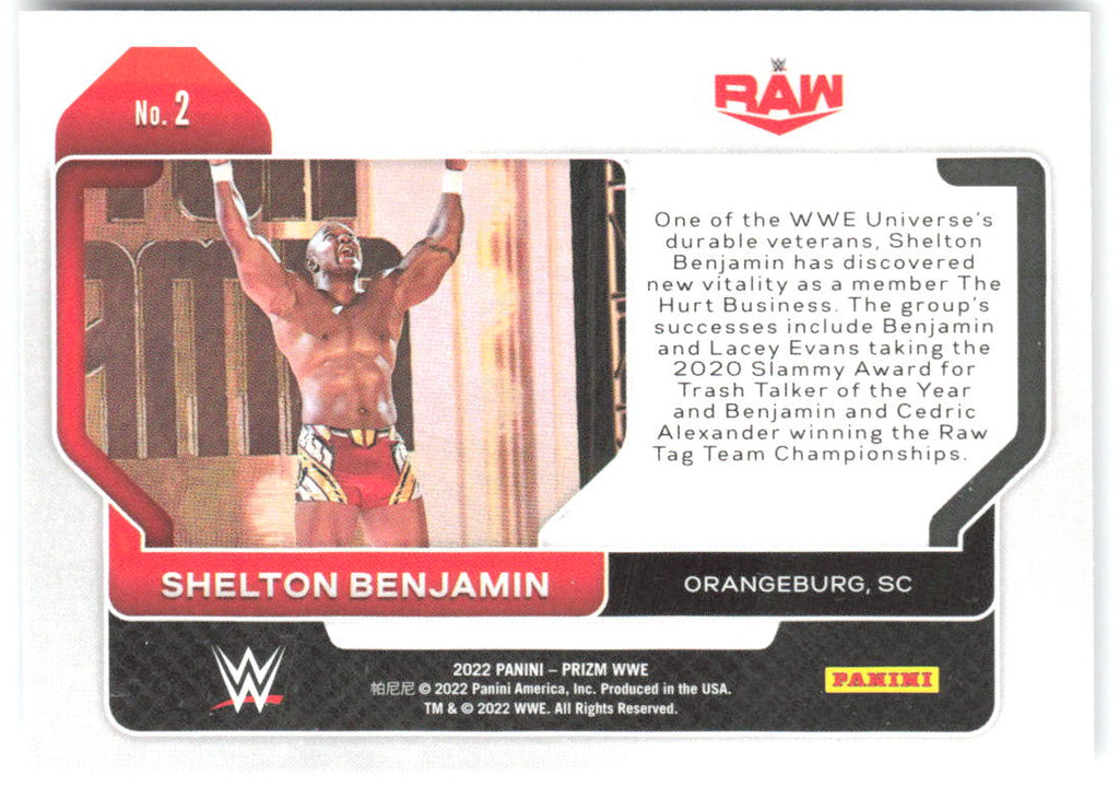 Shelton Benjamin Panini Prizm WWE 2 2022