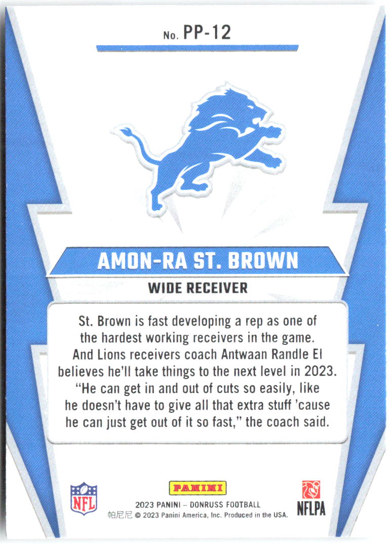 Amon-Ra St. Brown Power Plus Donruss - Power Plus PP-12 NM