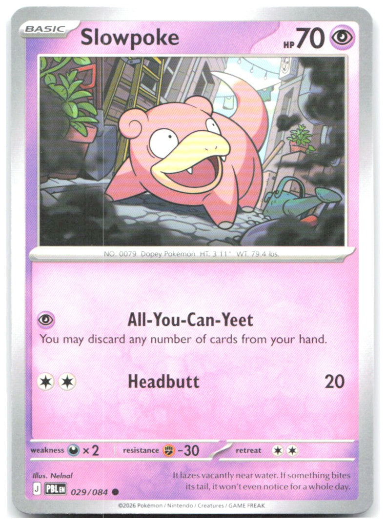 Slowpoke Common ME05 Pitch Black 029/084 NM Nelnal