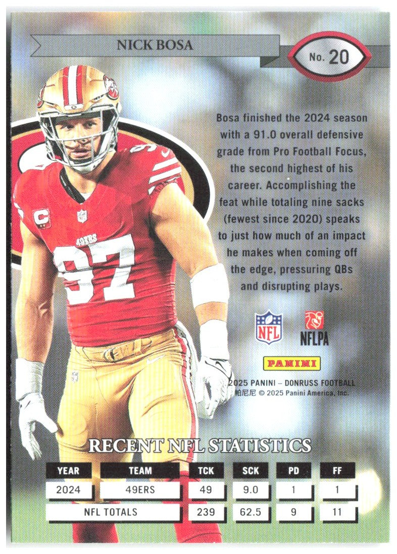Nick Bosa Donruss - Retro 1995 20 2025 San Francisco 49ers