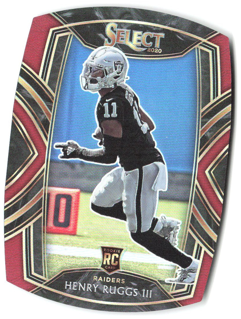 Henry Ruggs III Panini Select - Red Prizm Die Cut 258 2020 Las Vegas Raiders