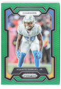 Asante Samuel Jr. Panini Prizm - Green 152 2023 Los Angeles Chargers