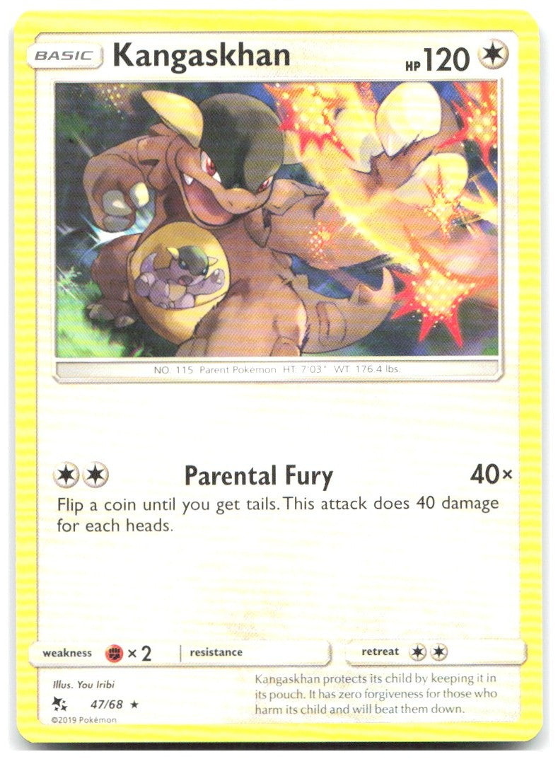 Kangaskhan Rare Hidden Fates 47/68 NM You Iribi