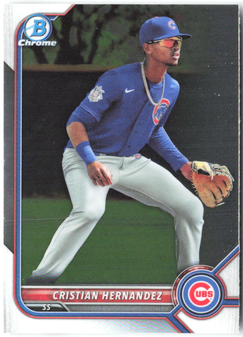 Cristian Hernandez Bowman - Chrome Prospects BCP-66 2022 Chicago Cubs