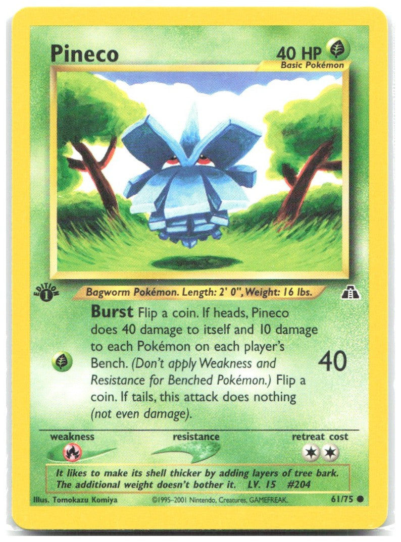 Pineco 1st Edition Common Neo Discovery 61/75 NM Tomokazu Komiya