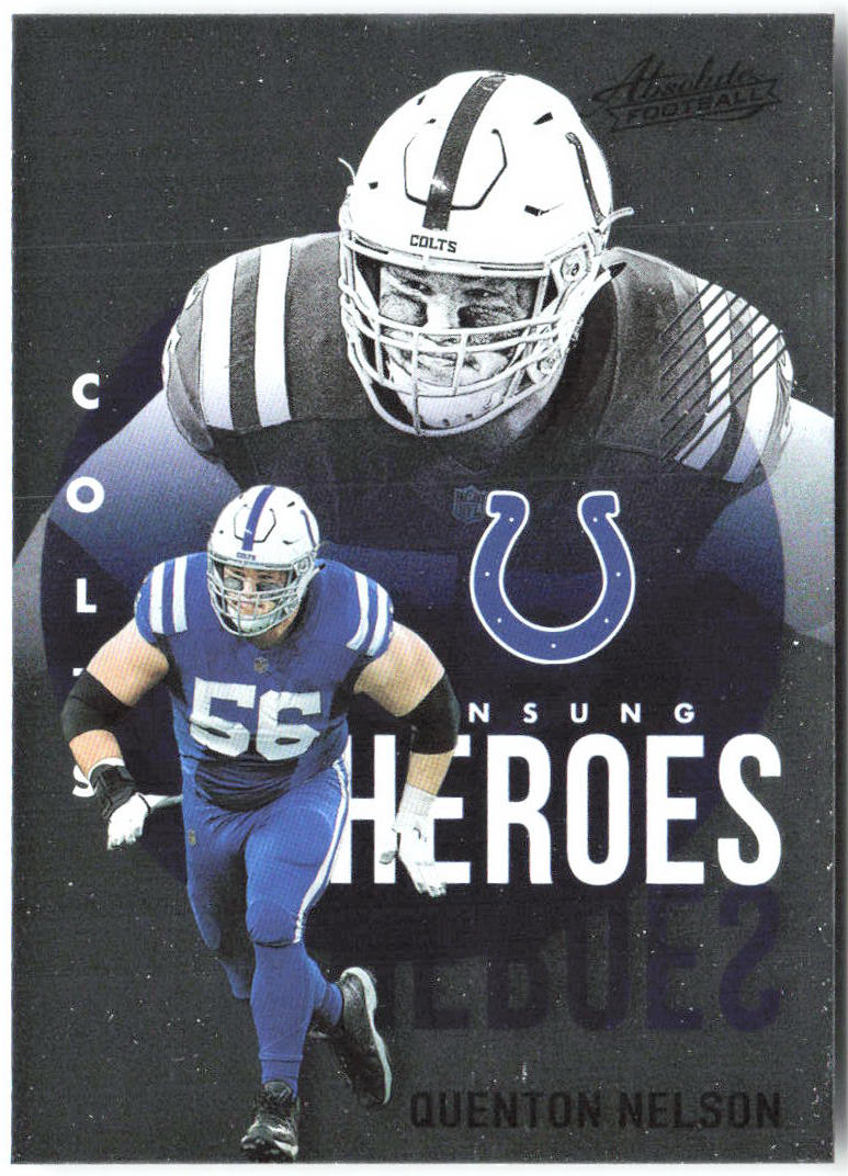 Quenton Nelson Panini Absolute - Unsung Heroes UH2 2021 Indianapolis Colts