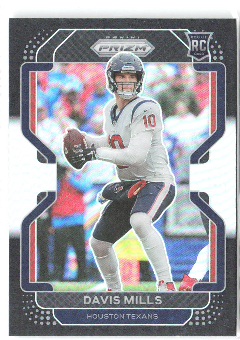 Davis Mills Panini Chronicles - Prizm Black Silver PB-15 2021 Houston Texans