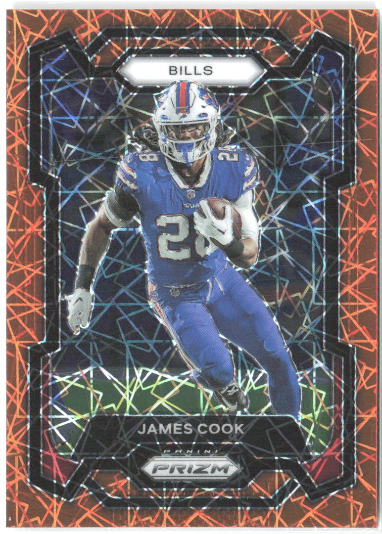 James Cook Panini Prizm - Lazer 30 2023 Buffalo Bills