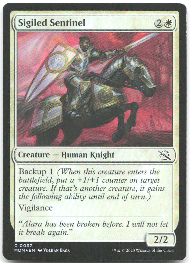 Sigiled Sentinel Foil C March of the Machine 37 NM Volkan Baga