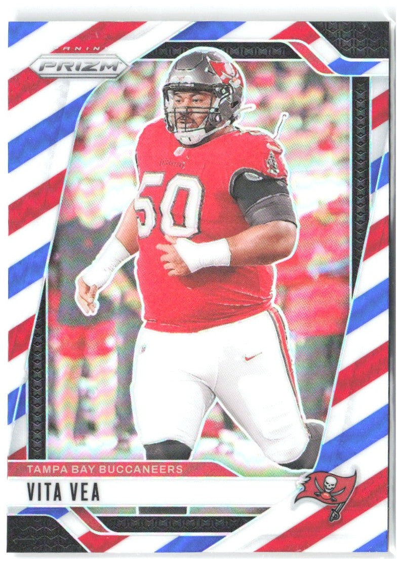 Vita Vea Panini Prizm - Red White and Blue 273 2024 Tampa Bay Buccaneers