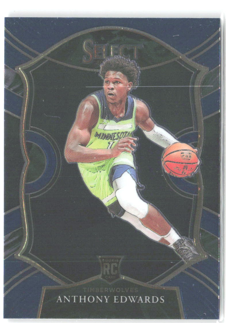Anthony Edwards Panini Select - Blue 61 2020-21 Minnesota Timberwolves