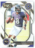 Lamar Jackson Panini Select - Silver Prizm Die Cut 227 2024 Baltimore Ravens