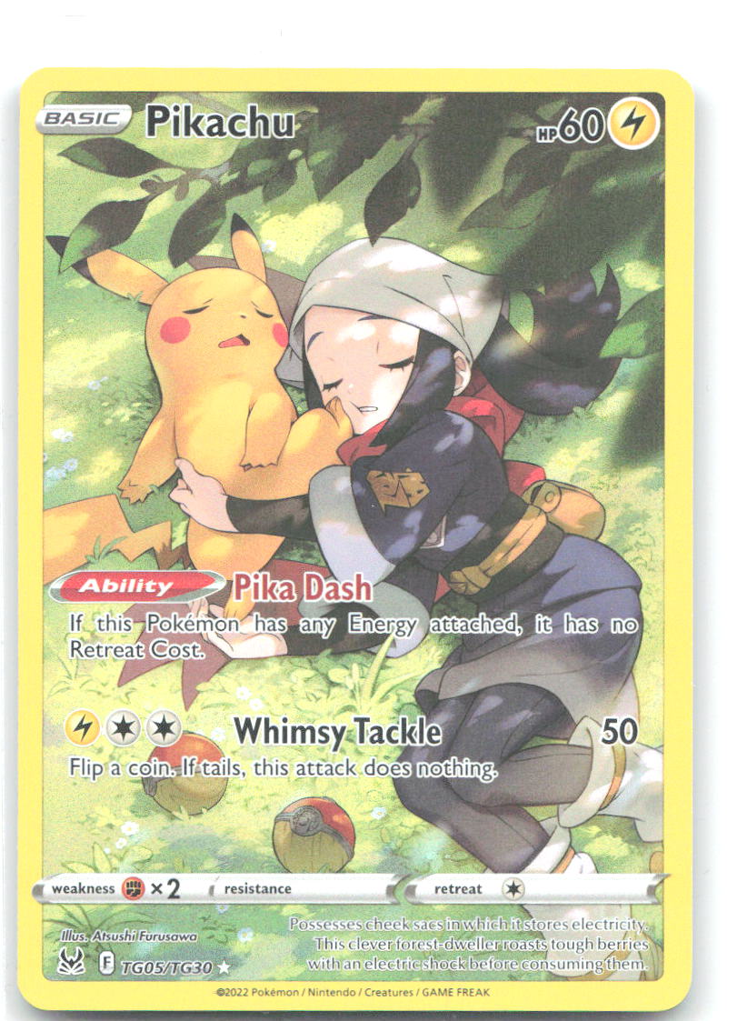 Pikachu Ultra Rare Lost Origin Trainer Gallery TG05/TG30 NM Atsushi Furusawa