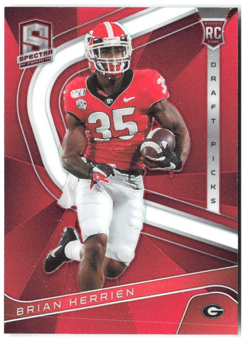 Brian Herrien Chronicles Draft Picks - Spectra Red 21 2020 Georgia Bulldogs