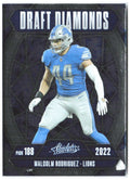 Malcolm Rodriguez Panini Absolute - Draft Diamonds DD-MRZ 2025 Detroit Lions