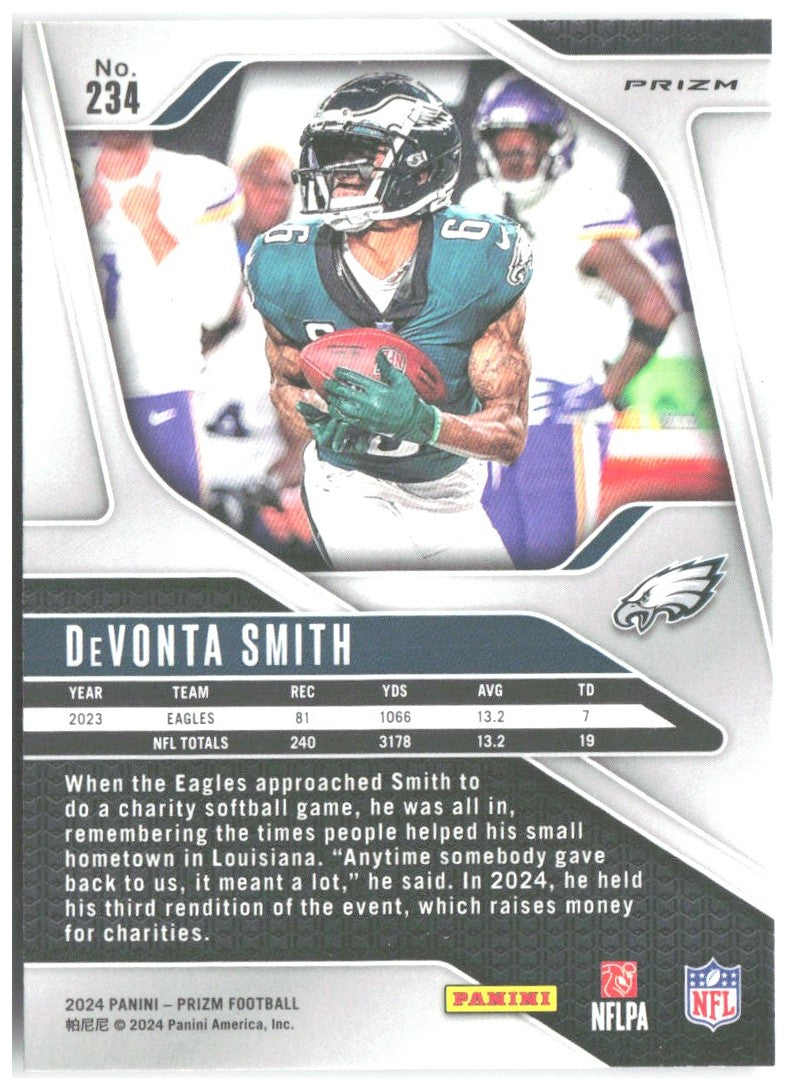 DeVonta Smith Panini Prizm - Silver 234 2024 Philadelphia Eagles