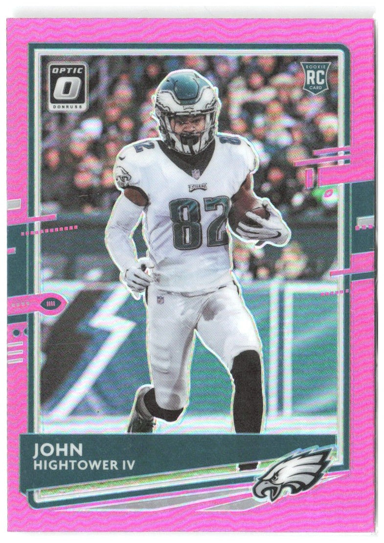 John Hightower IV Donruss Optic - Pink 128 2020 Philadelphia Eagles