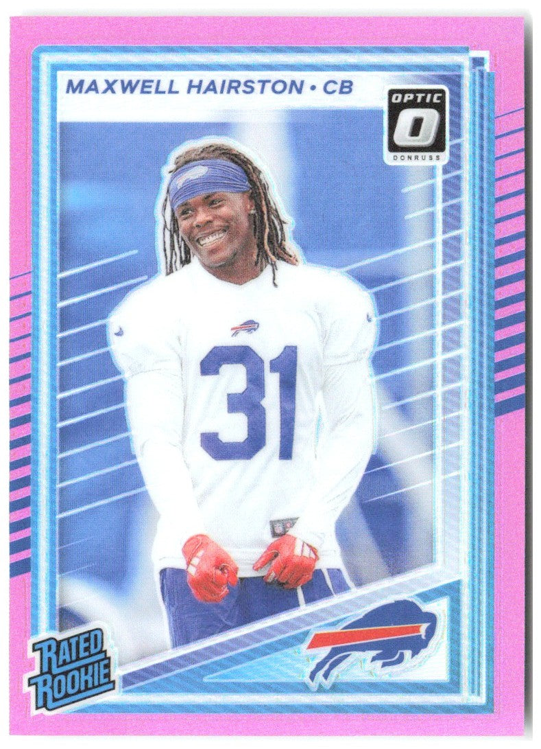 Maxwell Hairston Donruss Optic Rated Rookies Preview Pink 362 2025 Buffalo Bills