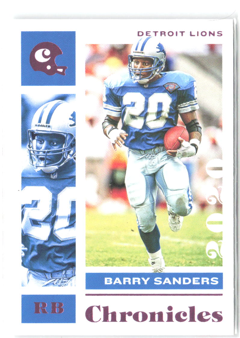 Barry Sanders Panini Chronicles - Pink 33 2020 Detroit Lions