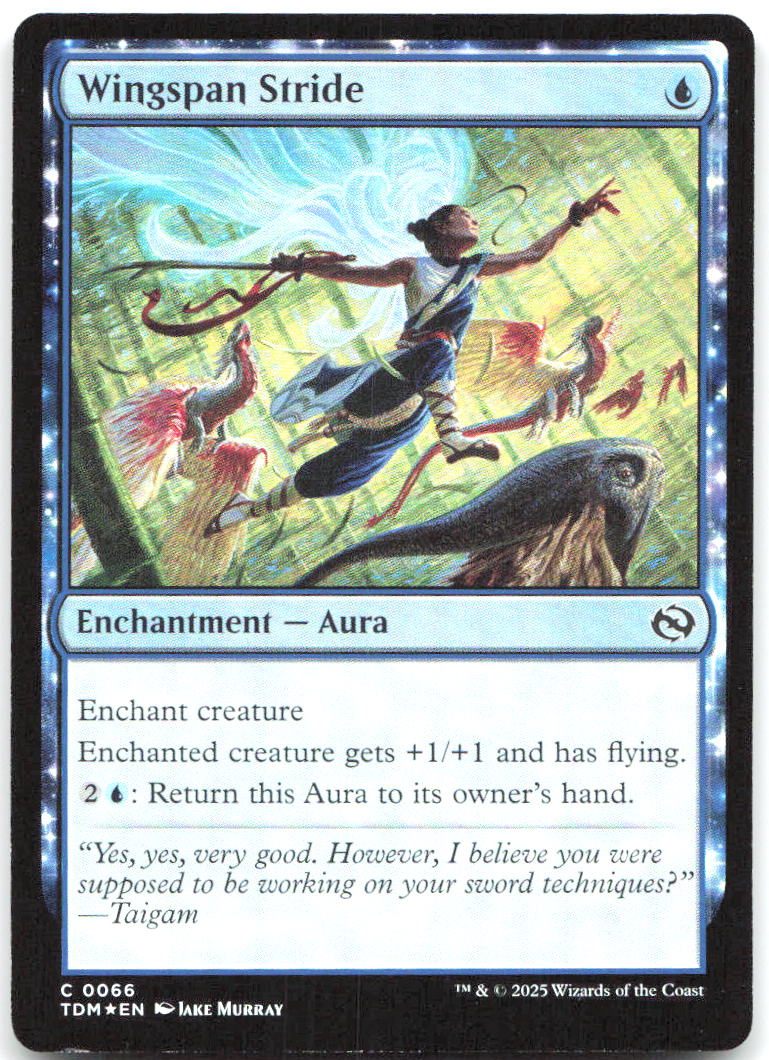 Wingspan Stride Foil C Tarkir Dragonstorm 66 NM Jake Murray