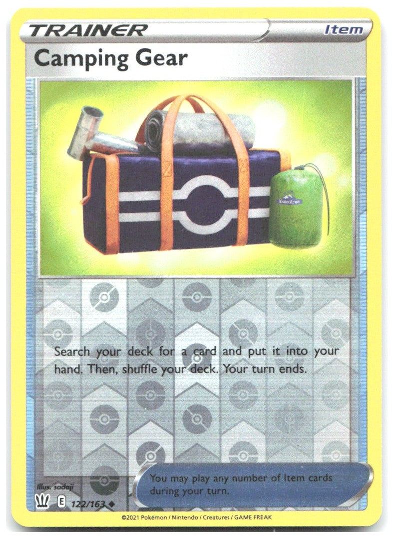 Camping Gear Reverse Holo Uncommon SWSH05 Battle Styles 122/163 NM sadaji
