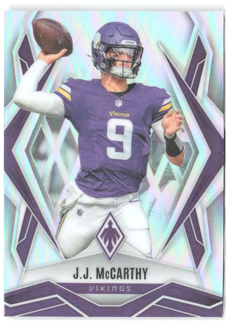 J.J. McCarthy Panini Phoenix - Silver Prizm 38 2025 Minnesota Vikings