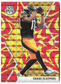 Chase Claypool Panini Mosaic - Prizm Reactive Gold 220 2020 Pittsburgh Steelers