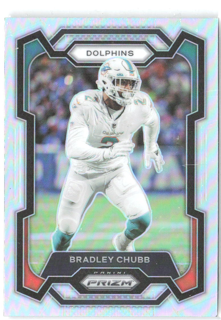 Bradley Chubb Panini Prizm - Silver 186 2023 Miami Dolphins