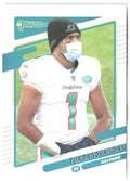 Tua Tagovailoa Donruss 61 2021 Miami Dolphins No Helmet Variant