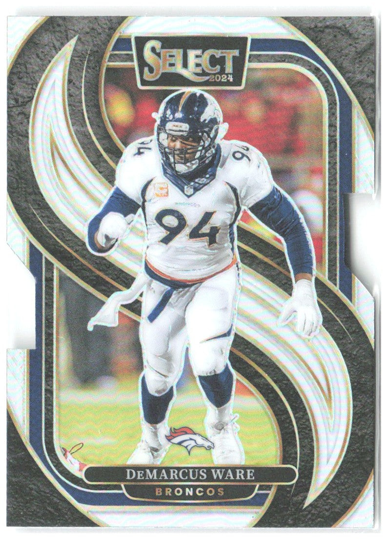 DeMarcus Ware Panini Select - Silver Prizm Die Cut 147 2024 Denver Broncos