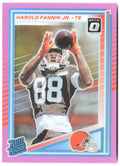 Harold Fannin Jr. Donruss - Optic Rated Rookies Pink 373 2025 Cleveland Browns