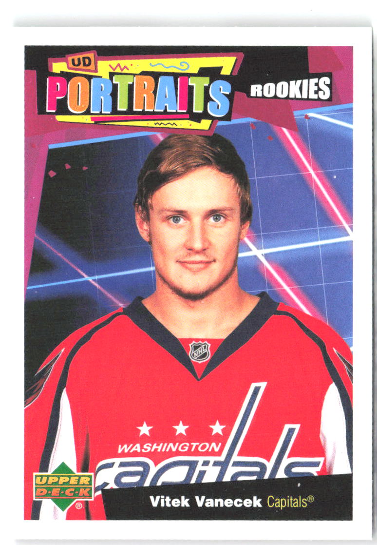 Vitek Vanecek Upper Deck - UD Portraits P-58 2020-21 Washington Capitals