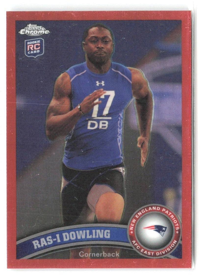 Ras-I Dowling Topps Chrome - Orange Refractors 109 2011 New England Patriots