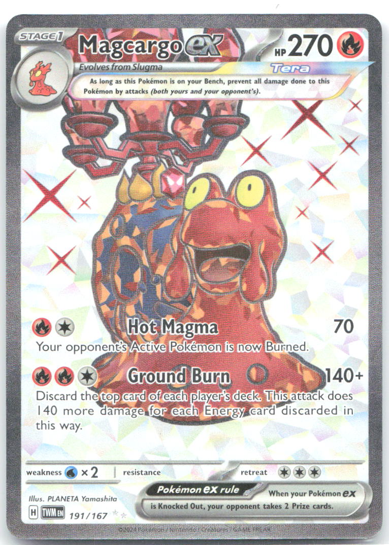 Magcargo ex Holo Ultra Rare SV06: Twilight Masquerade 191/167 NM PLANETA Yomashita