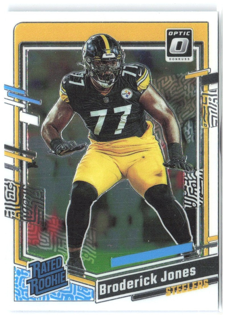 Broderick Jones Donruss Optic 285 2023 Pittsburgh Steelers RC