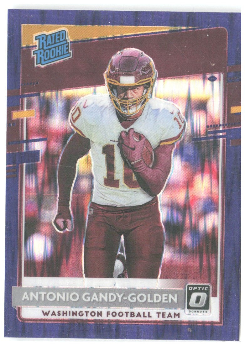 Antonio Gandy-Golden Donruss Optic - Purple Shock 184 2020 Washington Football