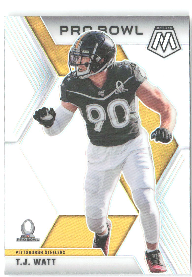 T.J. Watt Panini Mosaic - Prizm Silver 254 2020 Pittsburgh Steelers