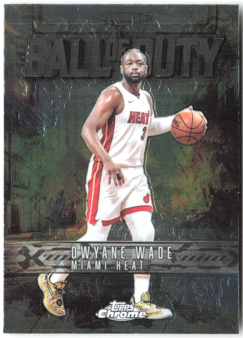 Dwyane Wade Topps Chrome - Ball of Duty BD-16 2025-26 Miami Heat