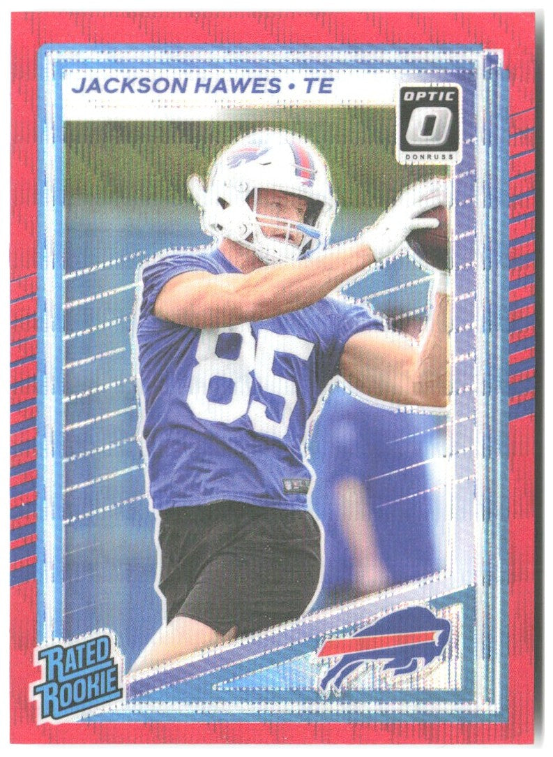 Jayden Higgins Donruss - Optic Rated Rookies Red Wave 334 2025 Houston Texans