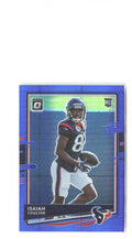 Isaiah Coulter Donruss Optic - Blue Hyper 132 2020 Houston Texans