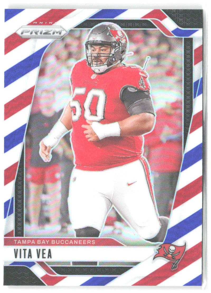 Vita Vea Panini Prizm - Red White and Blue 273 2024 Tampa Bay Buccaneers