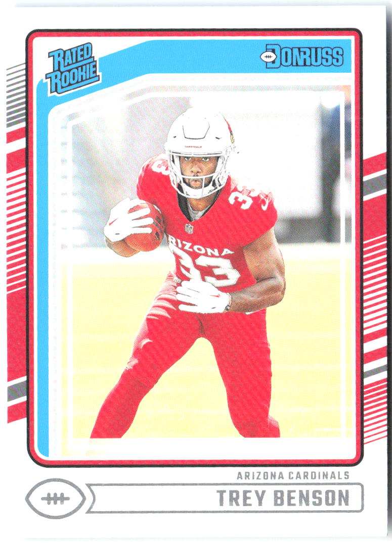 Trey Benson Donruss 326 2024 Arizona Cardinals RC