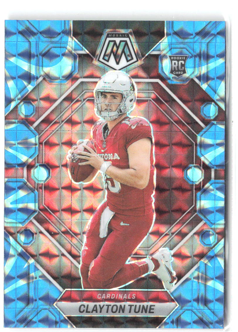 Clayton Tune Panini Mosaic - Reactive Blue Mosaic 302 2023 Arizona Cardinals