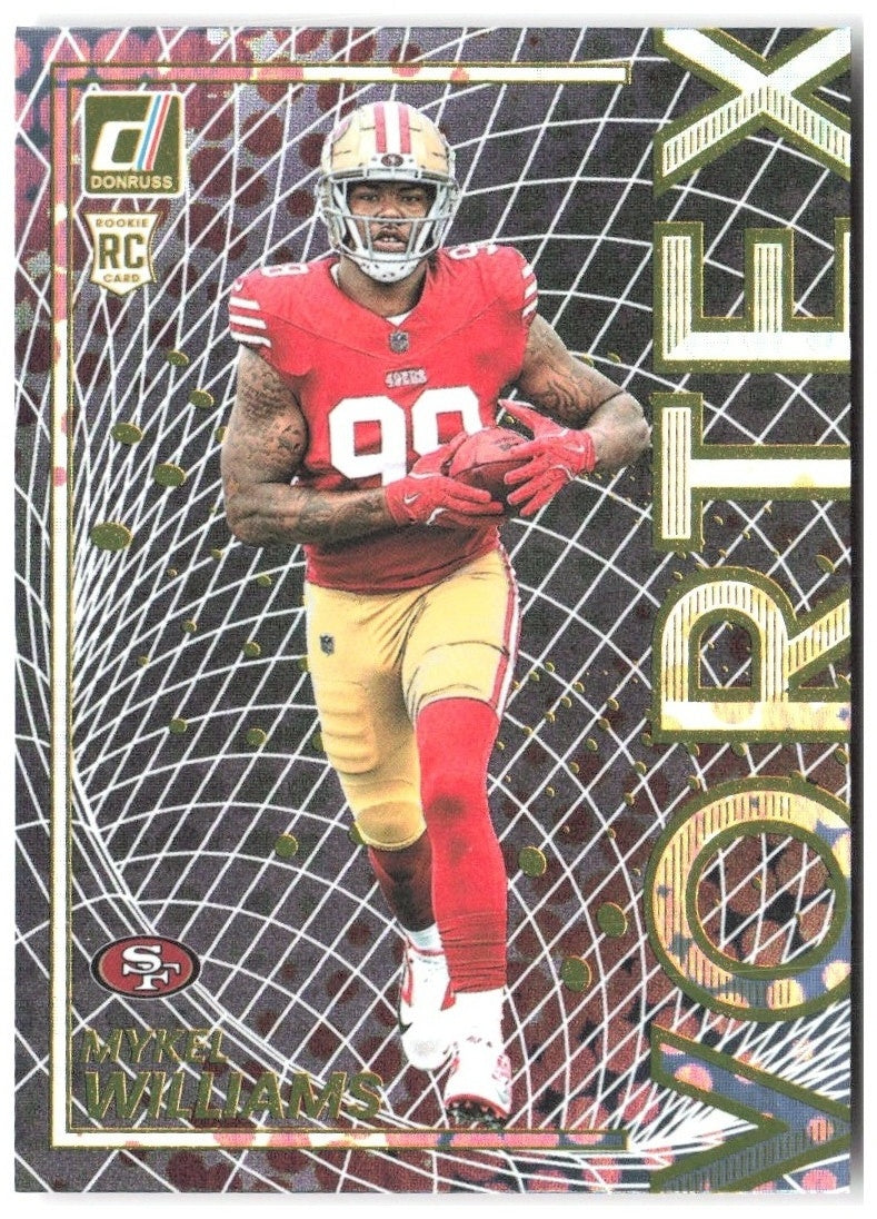 Mykel Williams Donruss - Vortex 22 2025 San Francisco 49ers