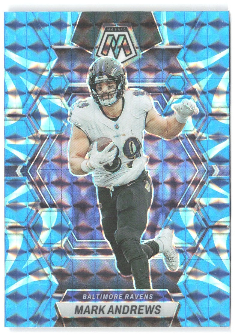 Mark Andrews Panini Mosaic - Reactive Blue Mosaic 15 2023 Baltimore Ravens