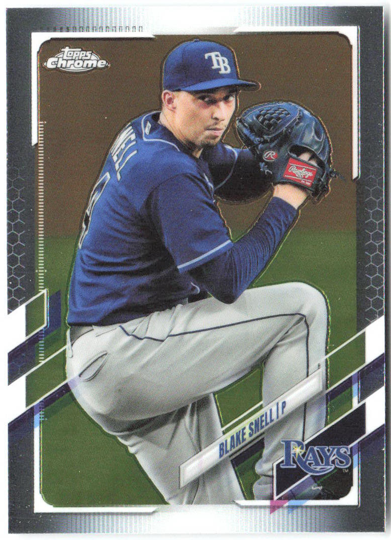 Blake Snell Topps Chrome 43 2021 Tampa Bay Rays