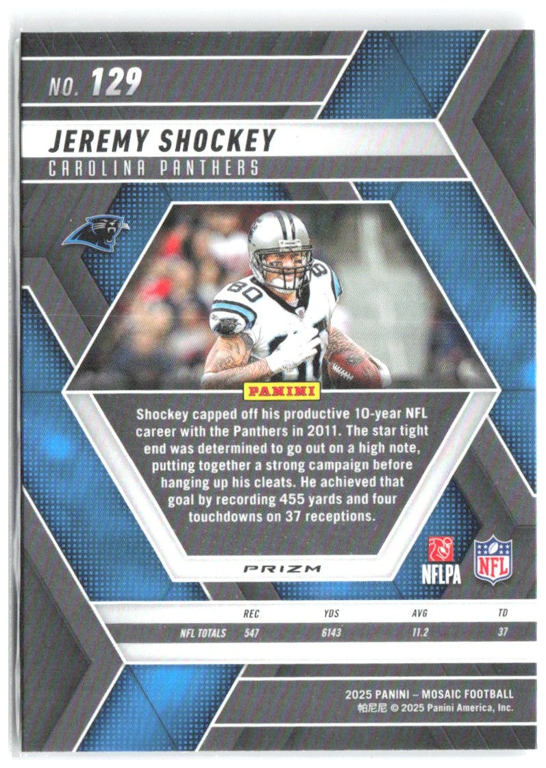 Jeremy Shockey Panini Mosaic - Mosaic 129 2025 Carolina Panthers