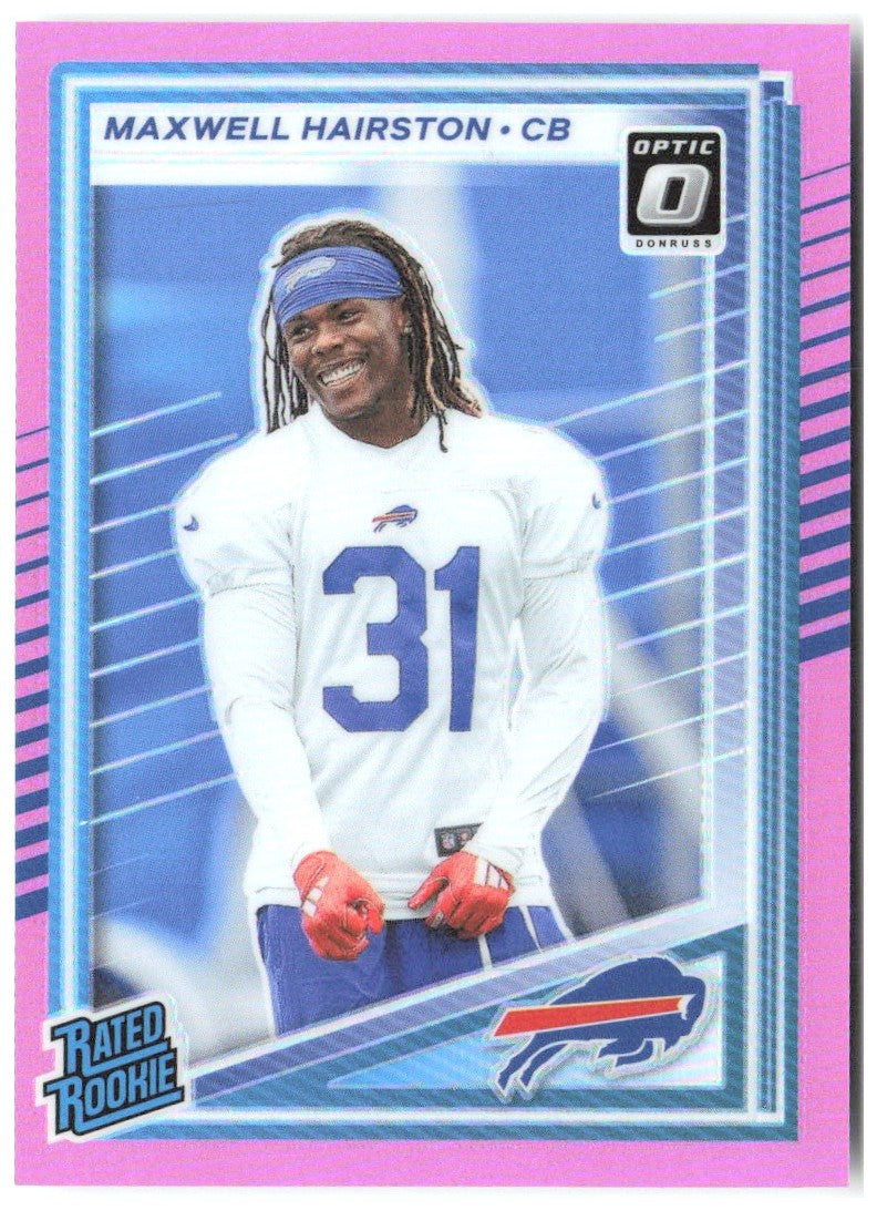 Maxwell Hairston Donruss Optic Rated Rookies Preview Pink 362 2025 Buffalo Bills