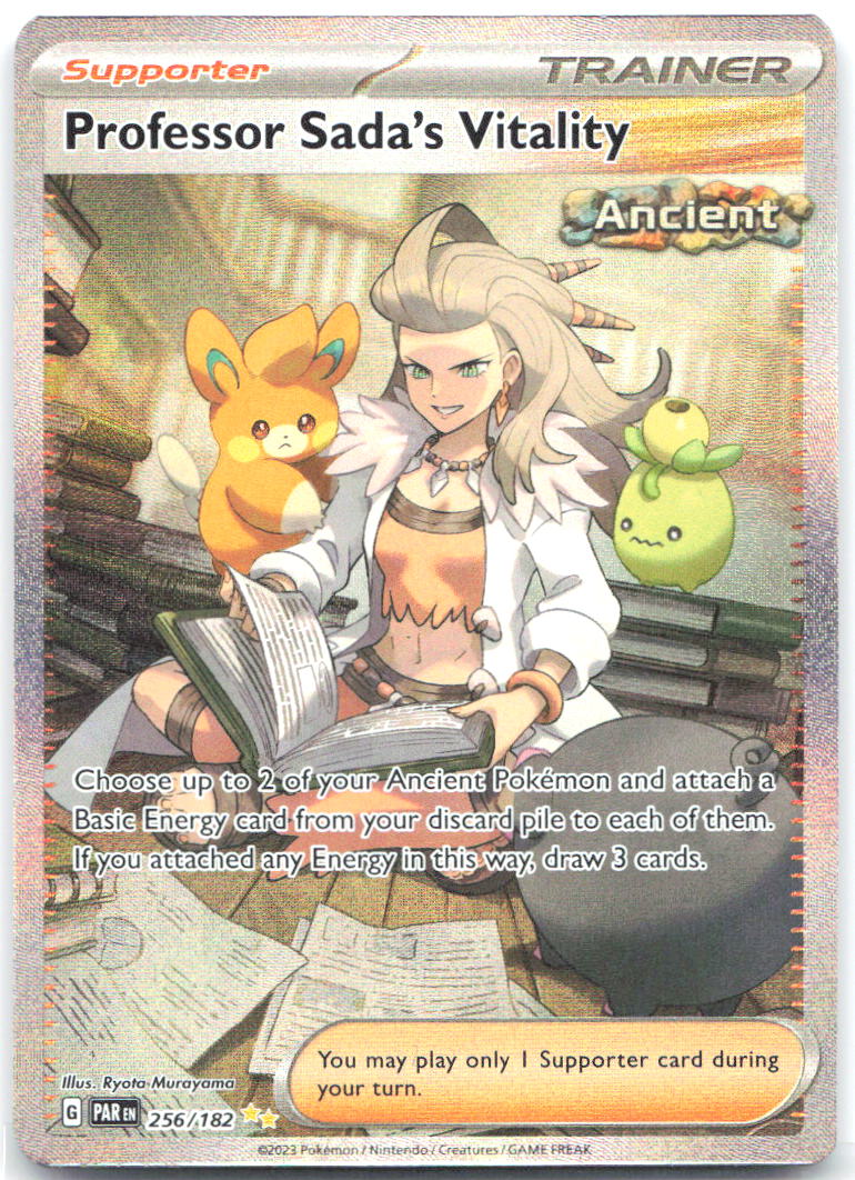 Professor Sada's Vitality Special Illustration Rare SV04 Paradox Rift 256/182 NM